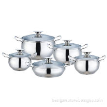 Stainless Steel Apple Shape Casserole With Glass Lid